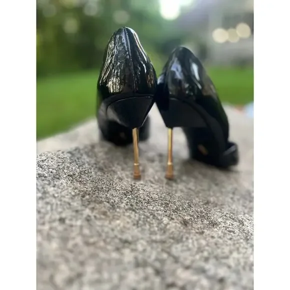 KURT GEIGER LONDON Bond Heel Black & Gold